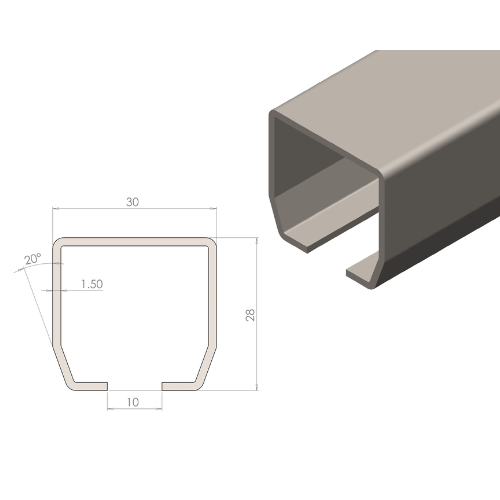 Industrial Curtain Rail - Heavy Duty Sliding Rail System