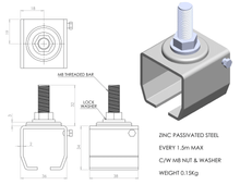 Load image into Gallery viewer, Industrial Curtain Rail - Heavy Duty Sliding Rail System
