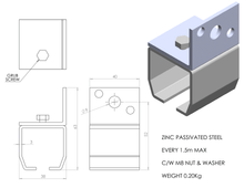 Load image into Gallery viewer, Industrial Curtain Rail - Heavy Duty Sliding Rail System
